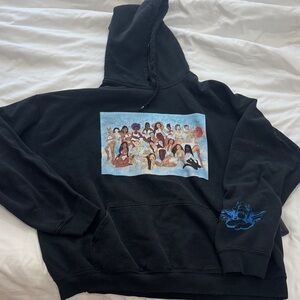 Boys Lie Black Hoodie with Graphic Print